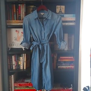 NWOT Chambray Shirt dress ,Size S
